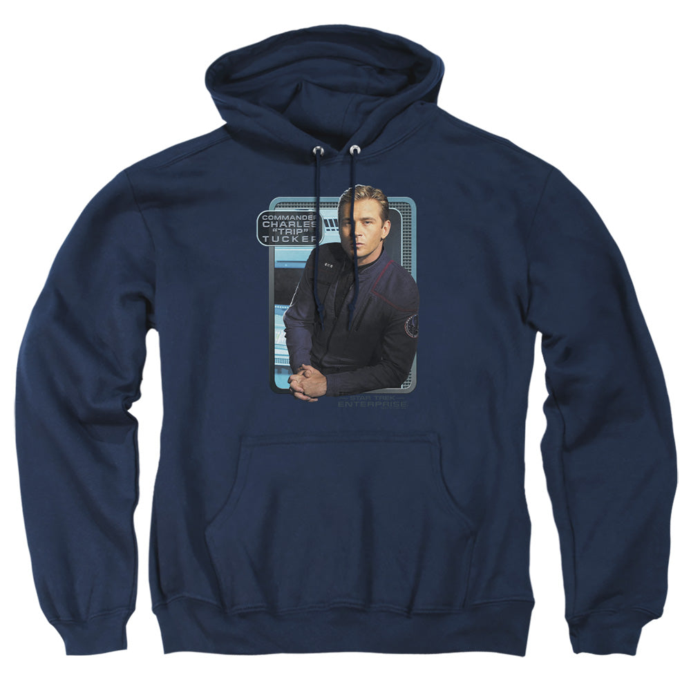 Star Trek - Trip Tucker - Adult Pull-over Hoodie - Navy