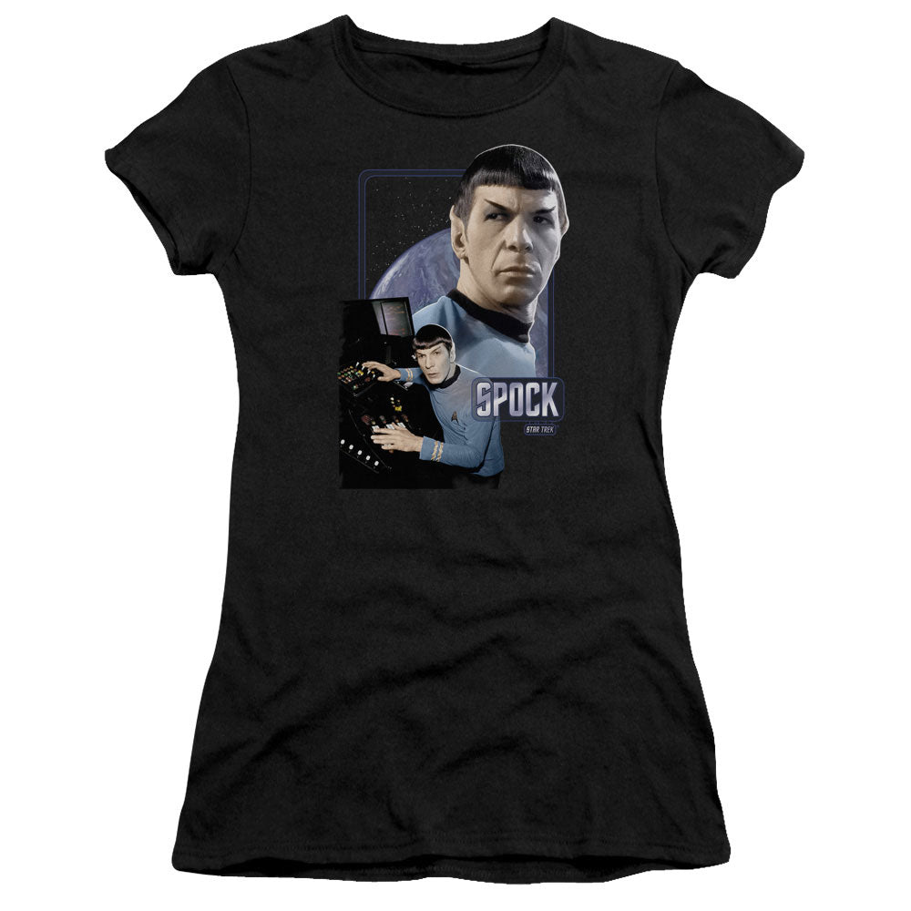 Star Trek - Spock - Short Sleeve Junior Sheer - Black T-shirt