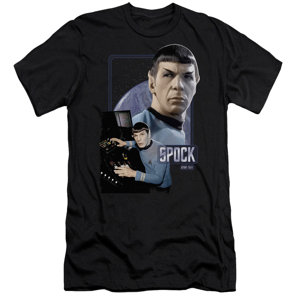 Star Trek - Spock - Short Sleeve Adult 30/1 - Black T-shirt
