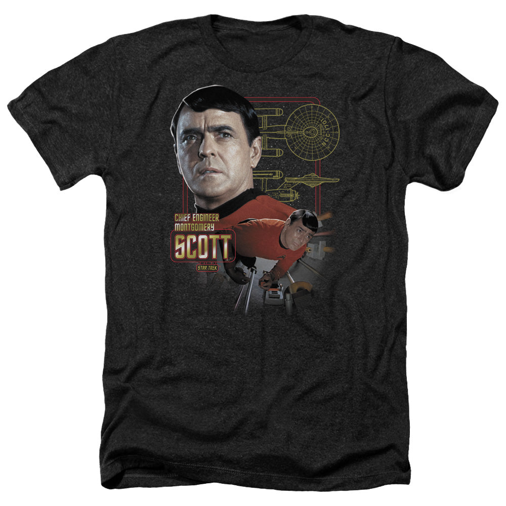 Star Trek - Chief Engineer Scott - Adult Heather-black
