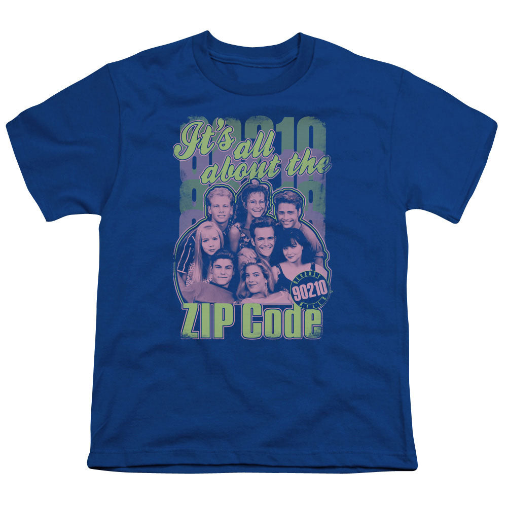 90210 ZIP CODE - S/S YOUTH 18/1 - ROYAL BLUE T-Shirt