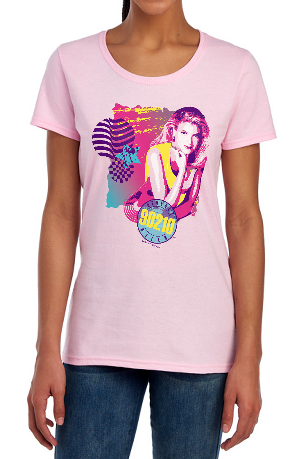 90210 - Donna - Short Sleeve Womens Tee - Pink T-shirt
