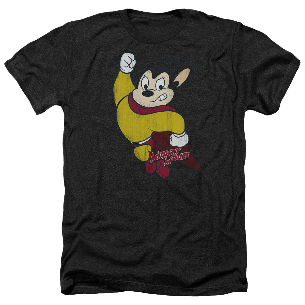 Mighty Mouse - Classic Hero - Adult Heather-black