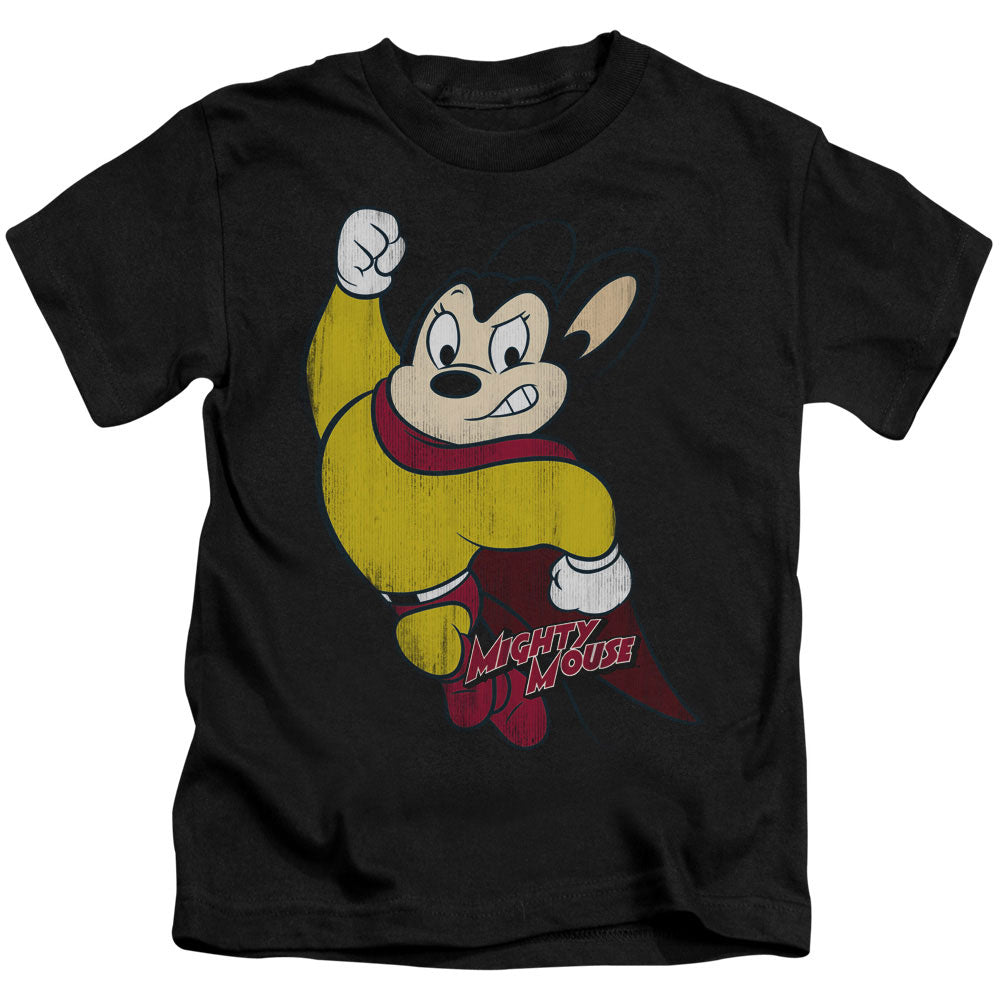 MIGHTY MOUSE CLASSIC HERO - S/S JUVENILE 18/1 - BLACK - T-Shirt