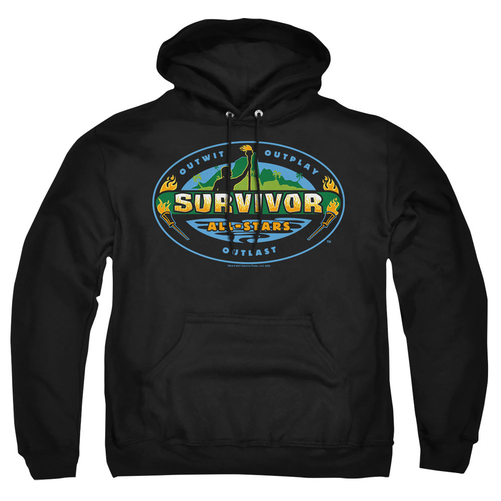 Survivor - All Stars - Adult Pull-over Hoodie - Black