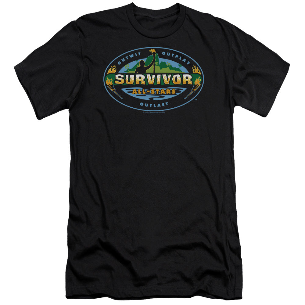Survivor - All Stars-premuim Canvas Adult Slim Fit 30/1 - Black