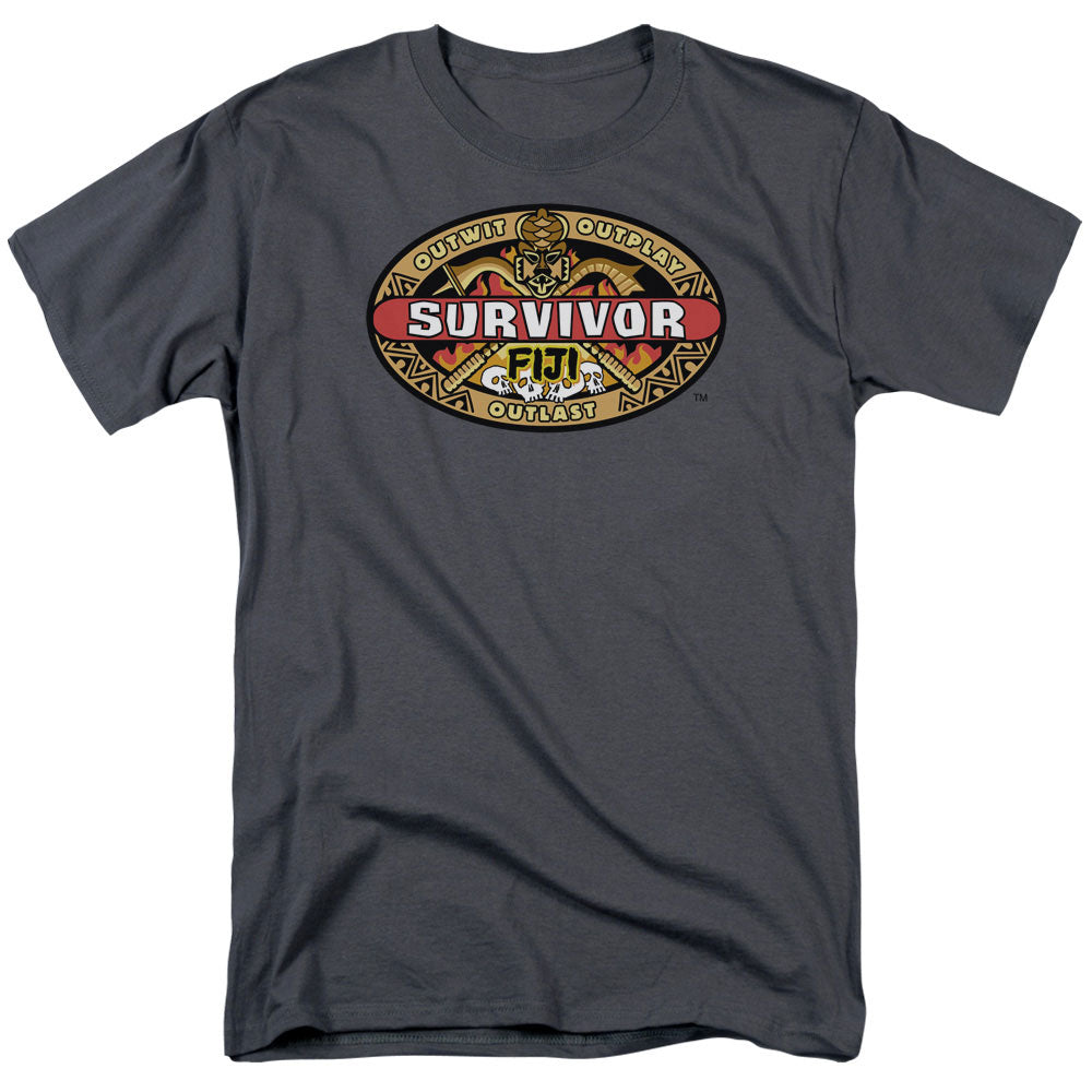 Survivor - Fiji - Short Sleeve Adult 18/1 - Charcoal T-shirt