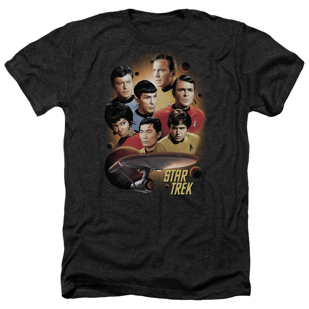 Star Trek - Heart Of The Enterprise - Adult Heather-black