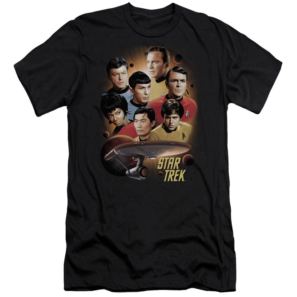 STAR TREK HEART OF THE ENTERPRISE - S/S ADULT 30/1 - BLACK T-Shirt