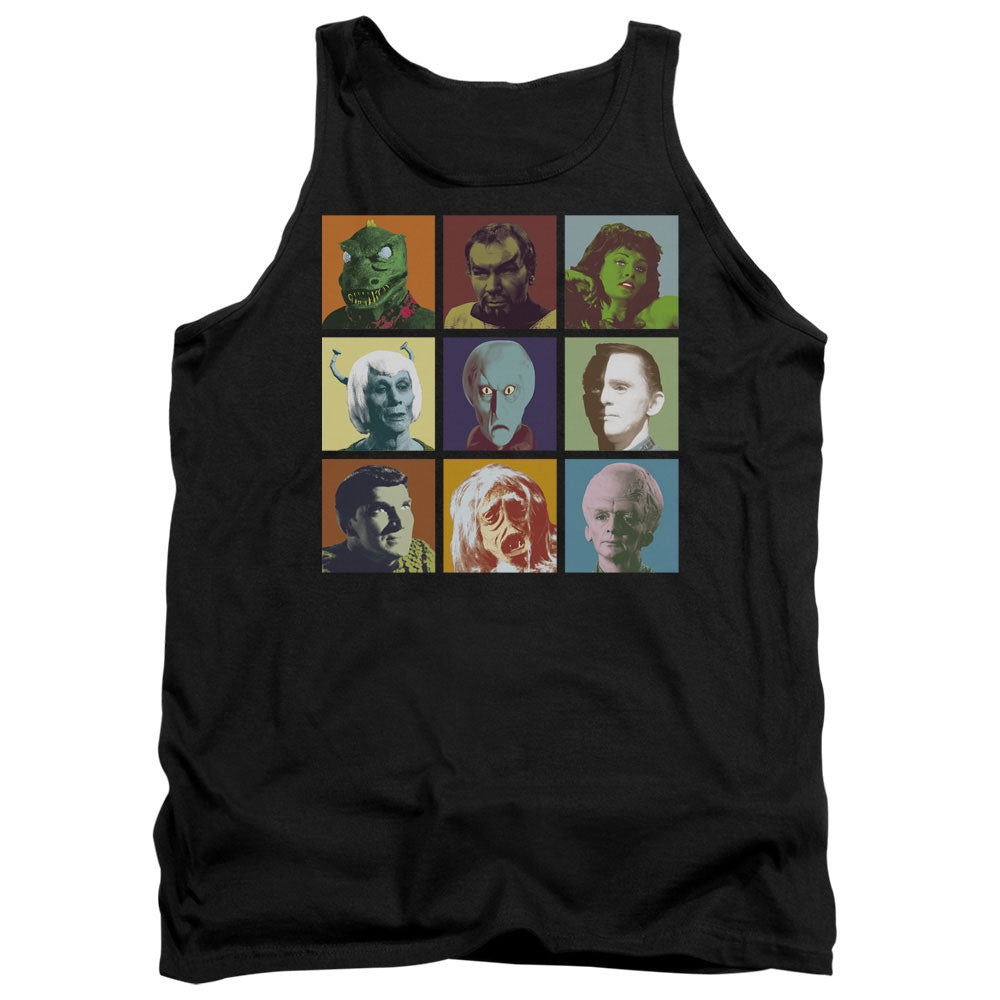 Star Trek - Alien Squares - Adult Tank - Black