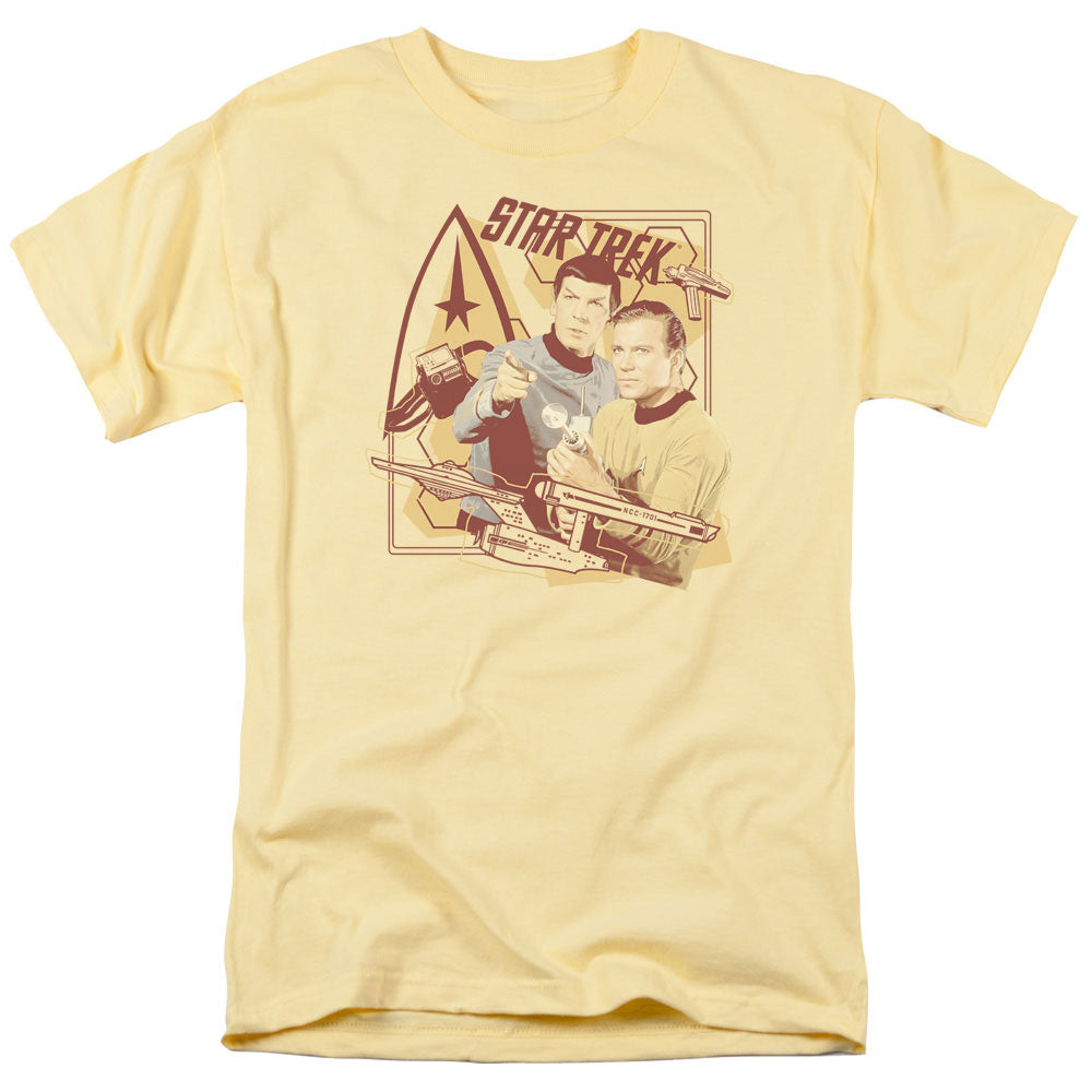 Star Trek - Shoot That Thing - Short Sleeve Adult 18/1 - Banana T-shirt