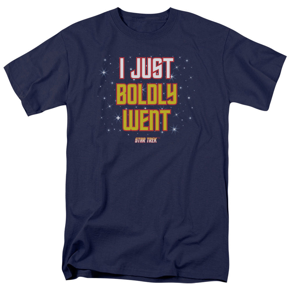 Star Trek - Boldly Went - Short Sleeve Adult 18/1 - Navy T-shirt