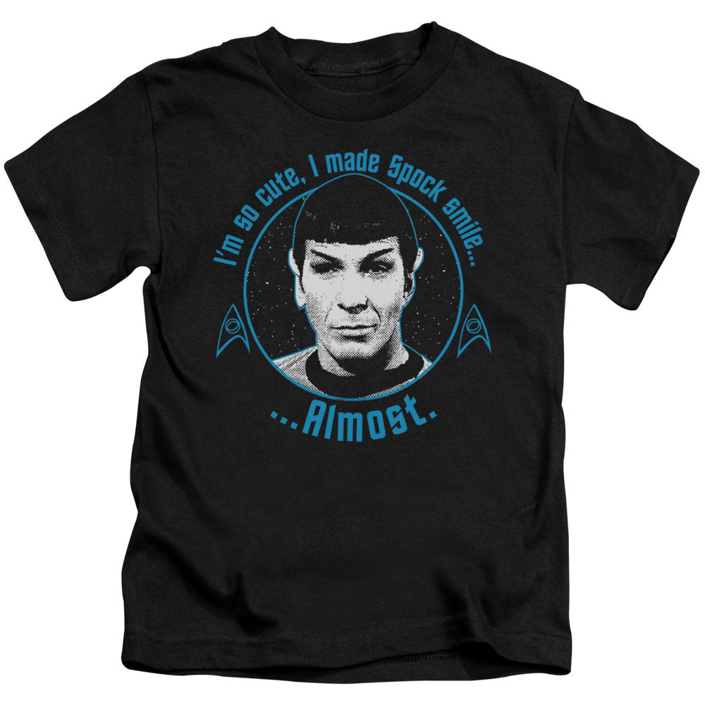 STAR TREK ALMOST SMILE - S/S JUVENILE 18/1 - BLACK - T-Shirt