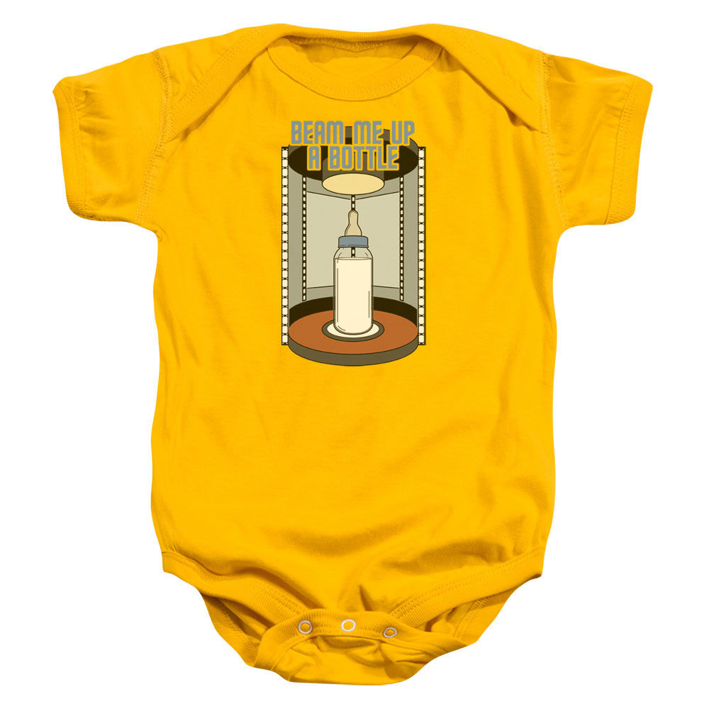 Star Trek - Bottle Beam Up - Infant Snapsuit - Gold