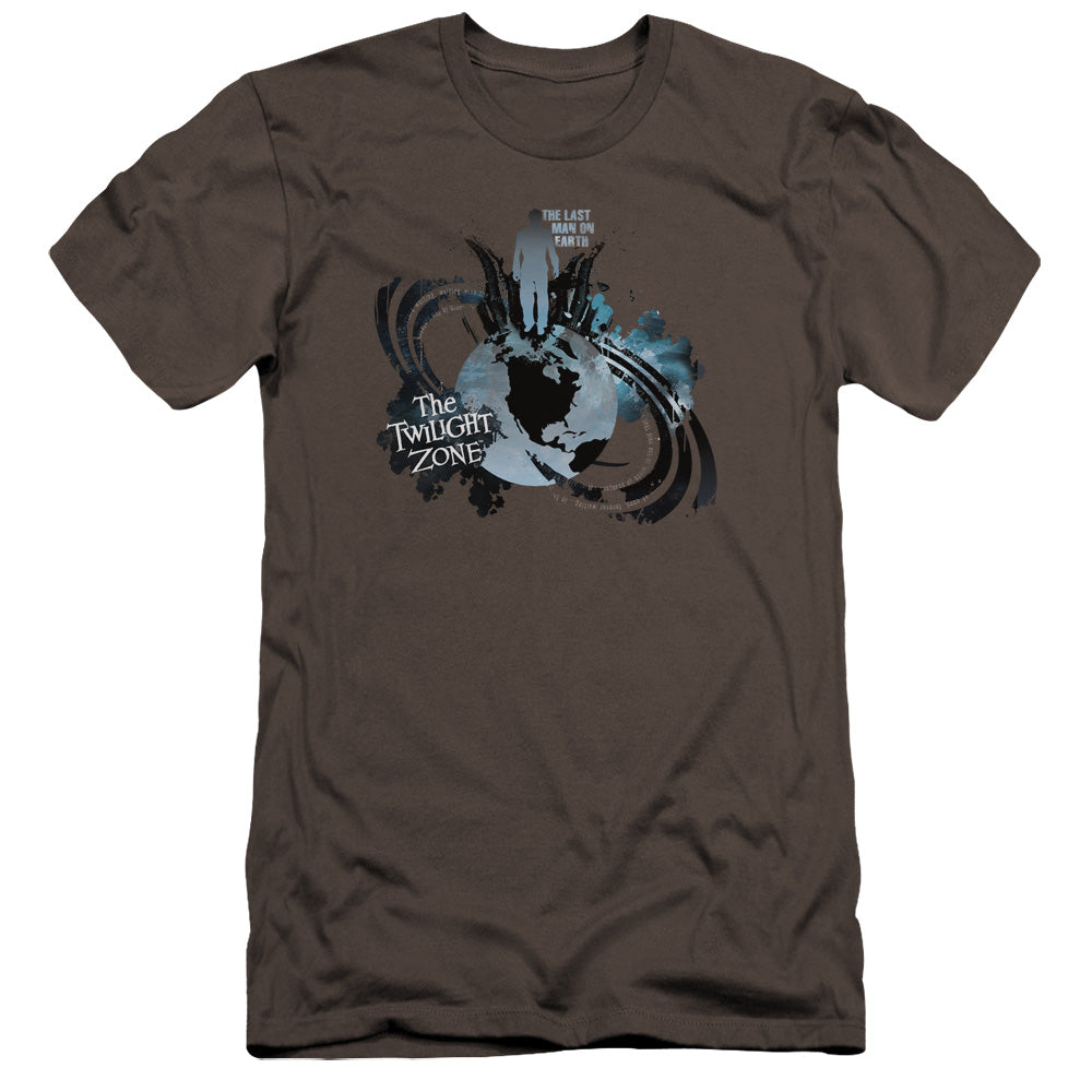 Twilight Zone - Last Man On Earth-premuim Canvas Adult Slim Fit 30/1 - Charcoal