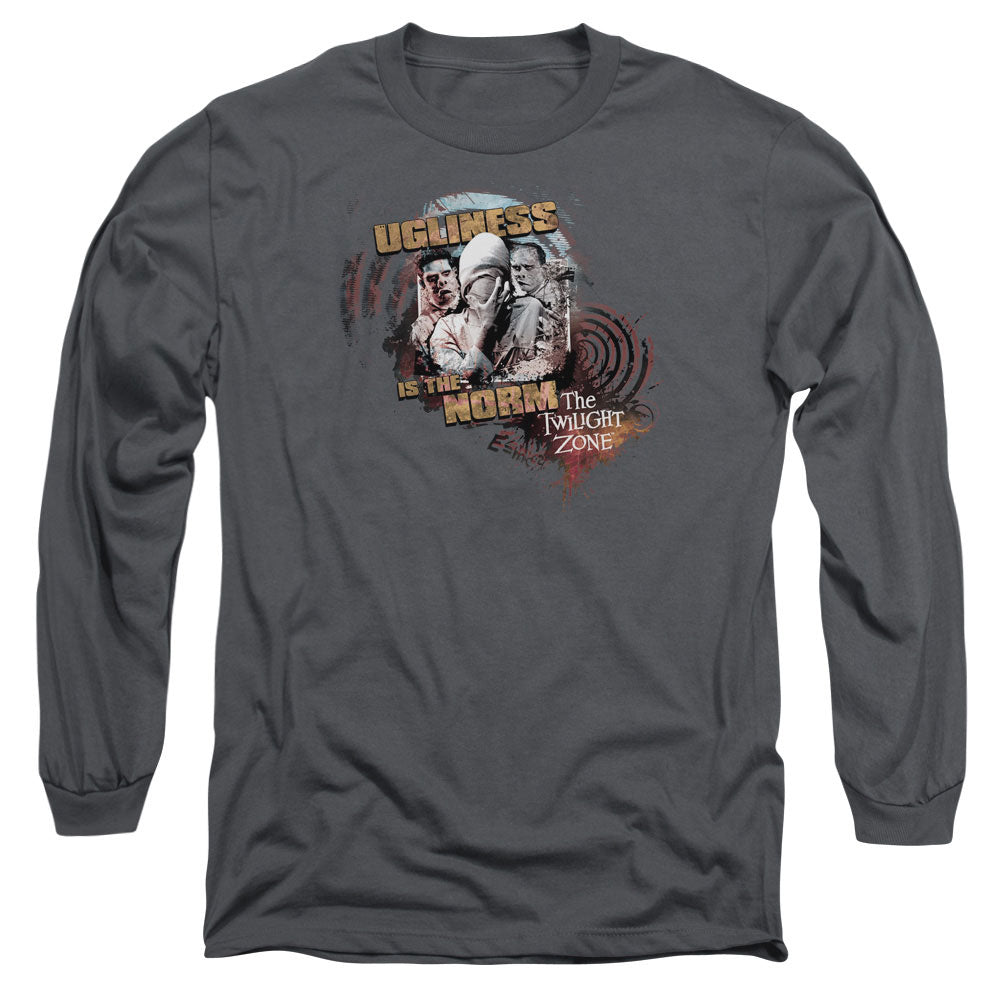 Twilight Zone - The Norm - Long Sleeve Adult 18/1 - Charcoal T-shirt