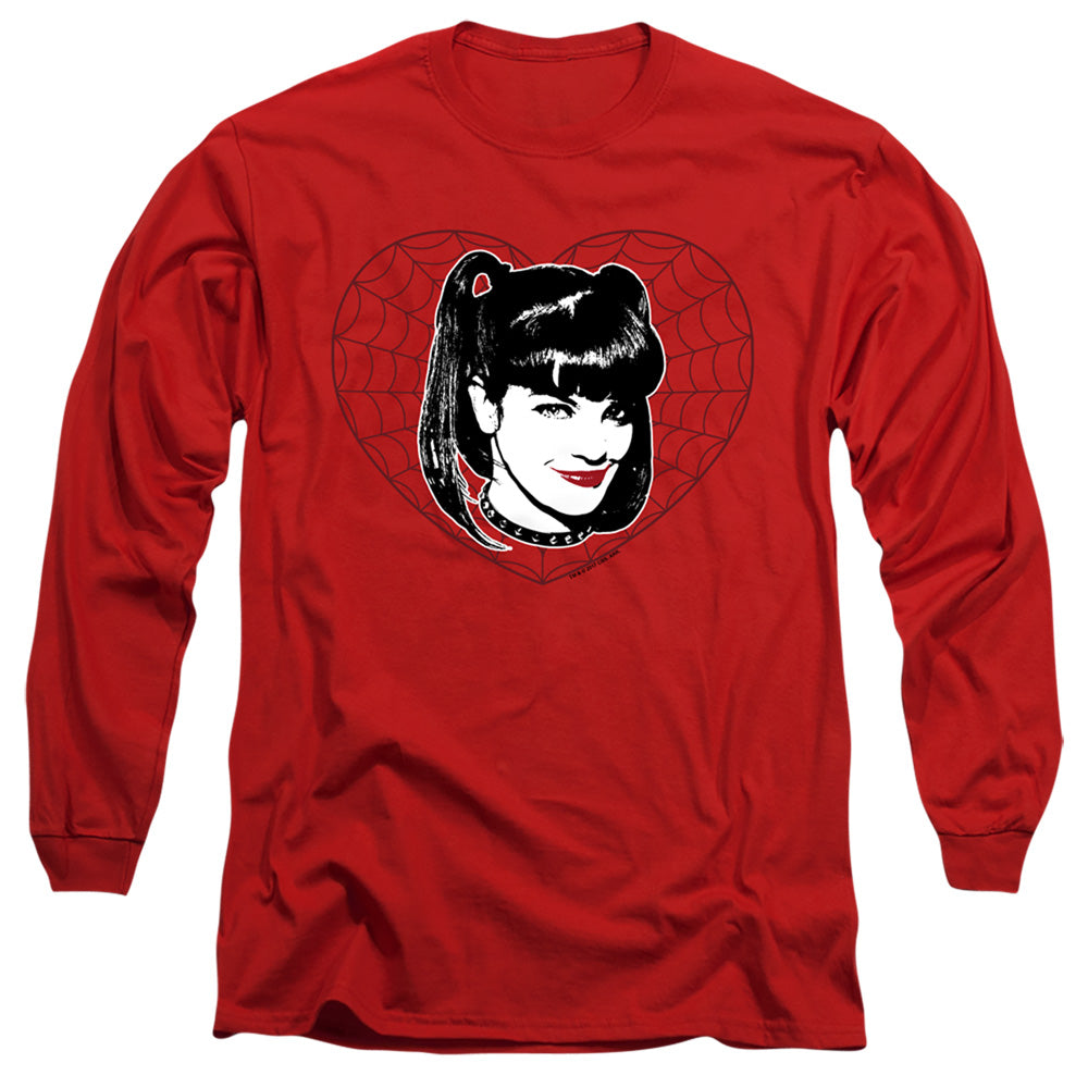 Ncis - Abby Heart - Long Sleeve Adult 18/1 - Red T-shirt