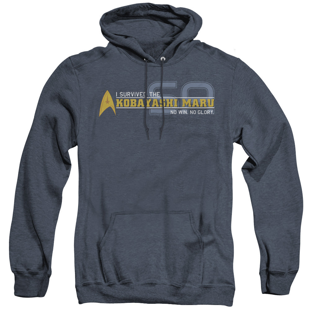Star Trek - I Survived - Adult Heather Hoodie - Navy