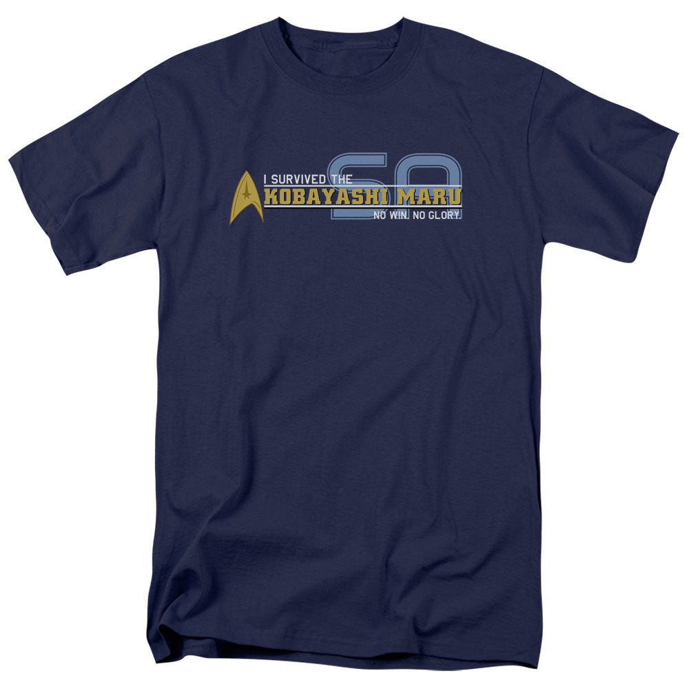 Star Trek - I Survived - Short Sleeve Adult 18/1 - Navy T-shirt