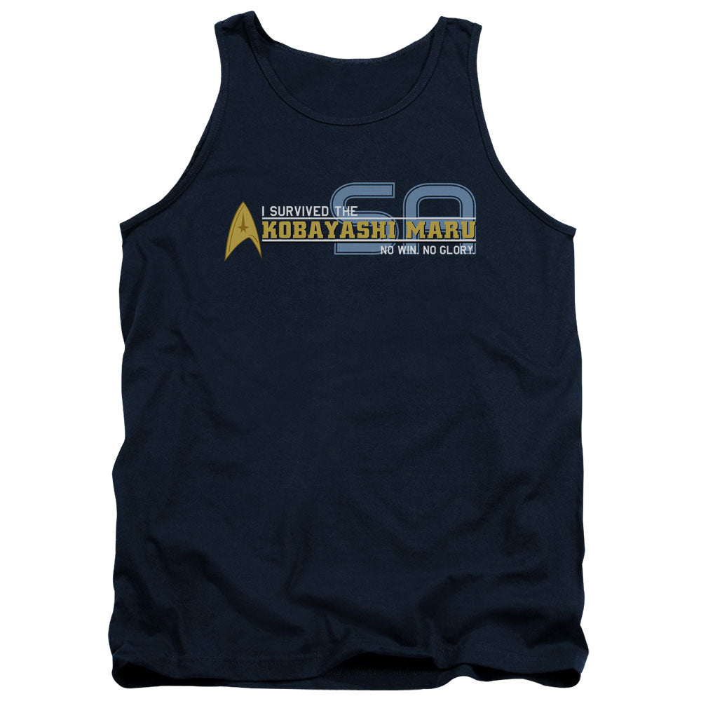 Star Trek - I Survived - Adult Tank - Navy