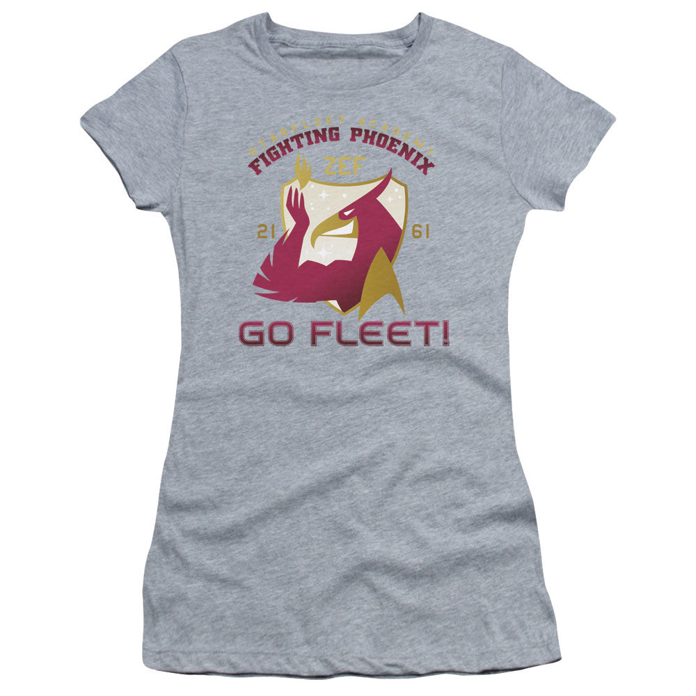 Star Trek - Fighting Phoenix - Short Sleeve Junior Sheer - Athletic Heather T-shirt