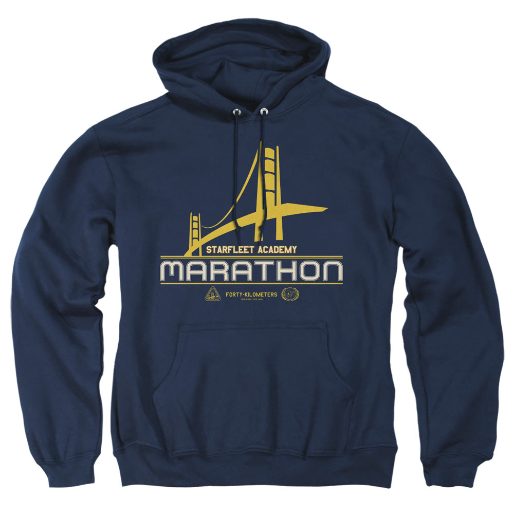 Star Trek - Marathon Logo - Adult Pull-over Hoodie - Navy