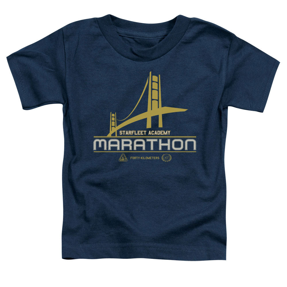 Star Trek - Marathon Logo - Short Sleeve Toddler Tee - Navy T-shirt