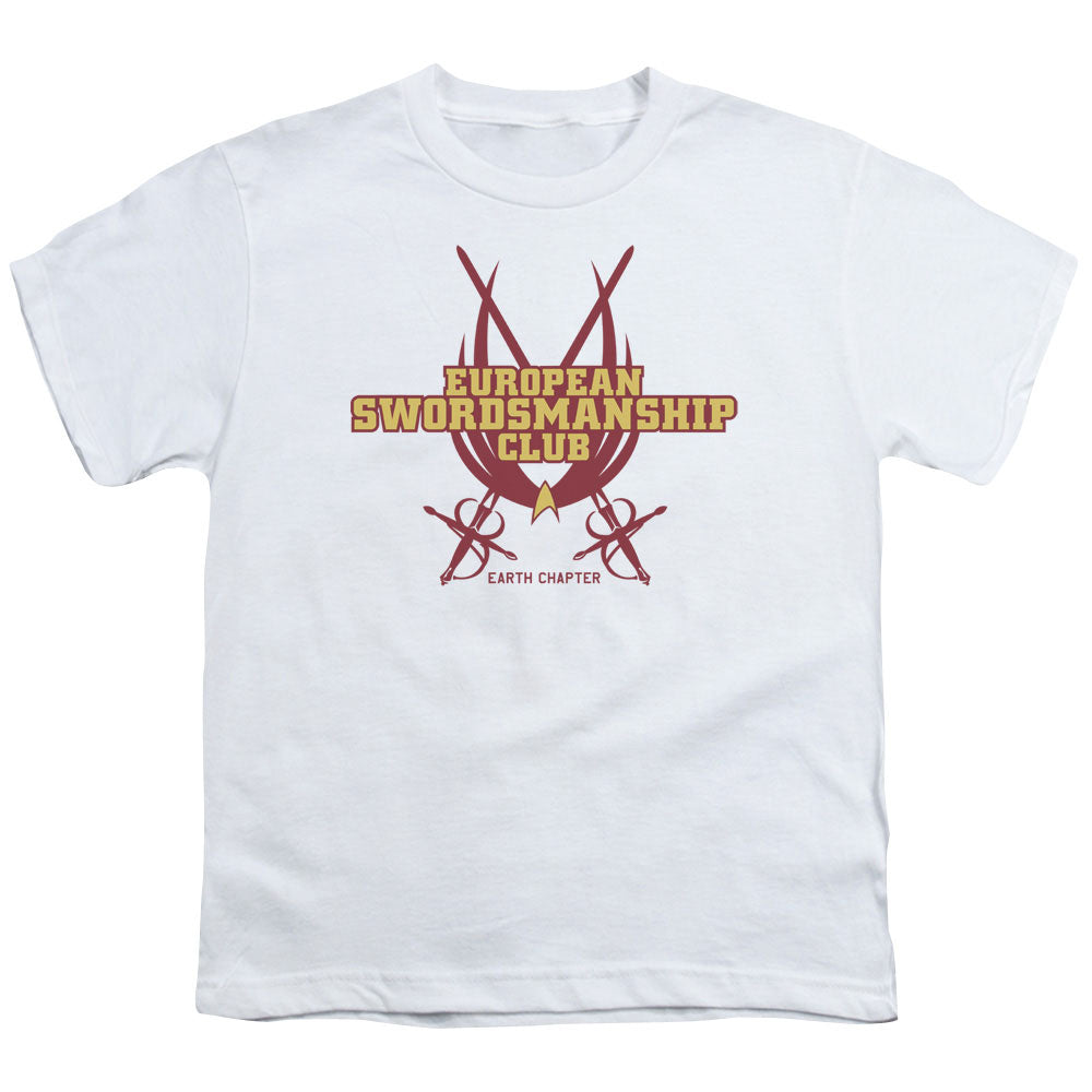 Star Trek - Swordsmanship Club - Short Sleeve Youth 18/1 - White T-shirt