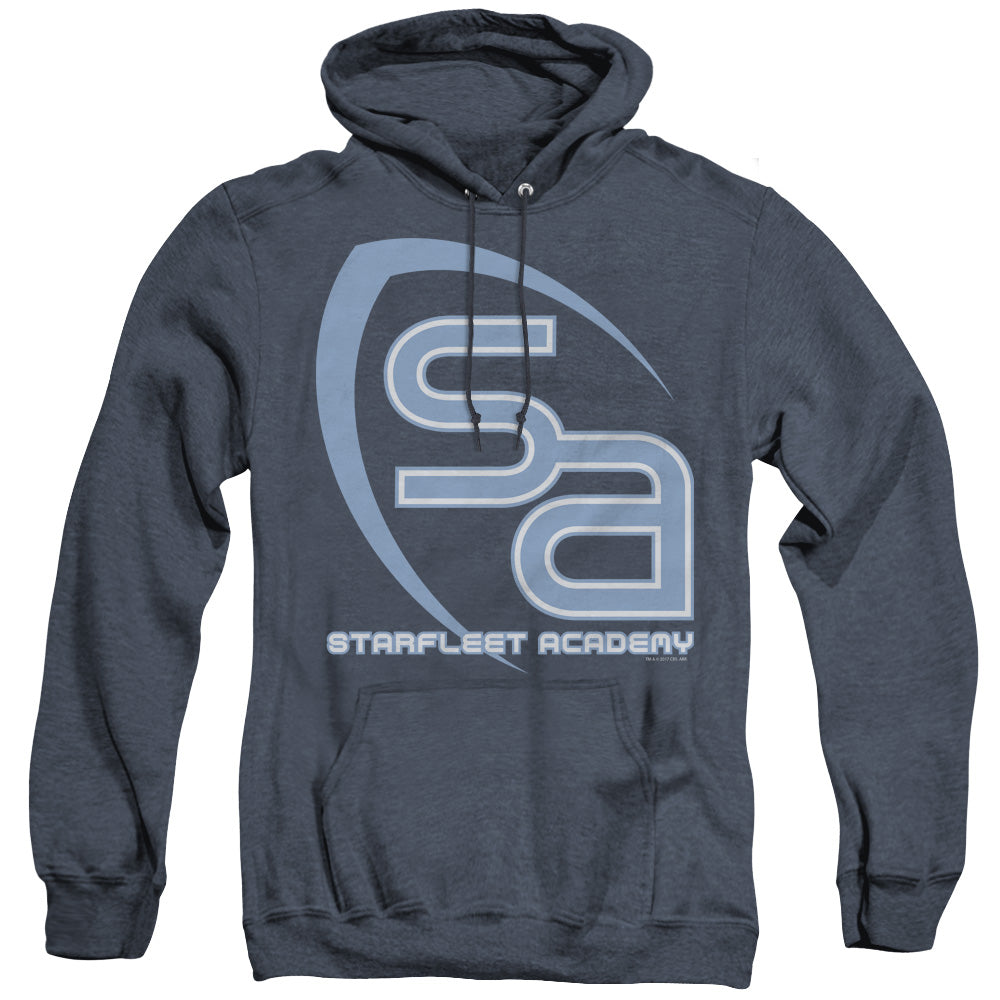Star Trek - Sa Logo - Adult Heather Hoodie - Navy