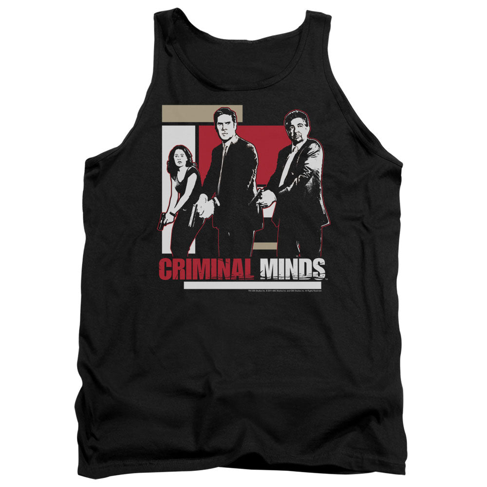 Criminal Minds - Guns Drawn - Adult Tank - Black