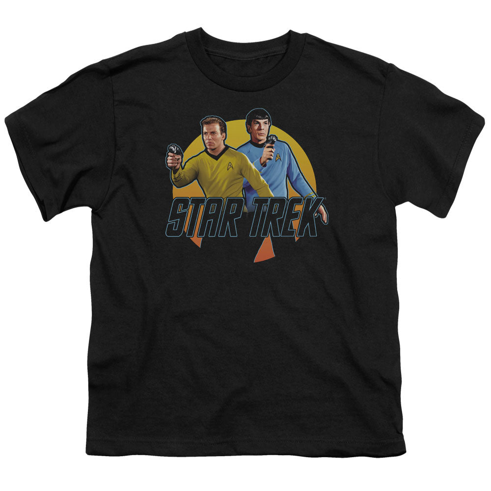 Star Trek - Phasers Ready - Short Sleeve Youth 18/1 - Black T-shirt