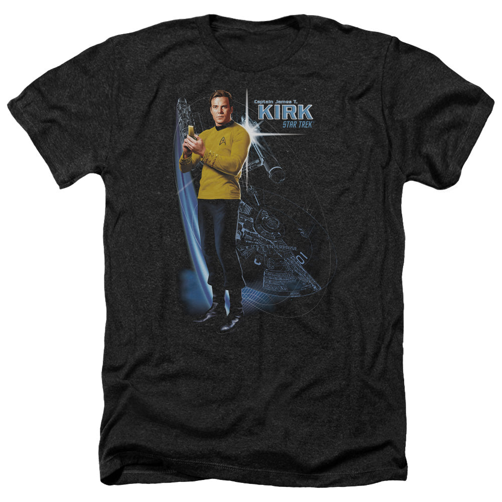 Star Trek - Galactic Kirk - Adult Heather-black