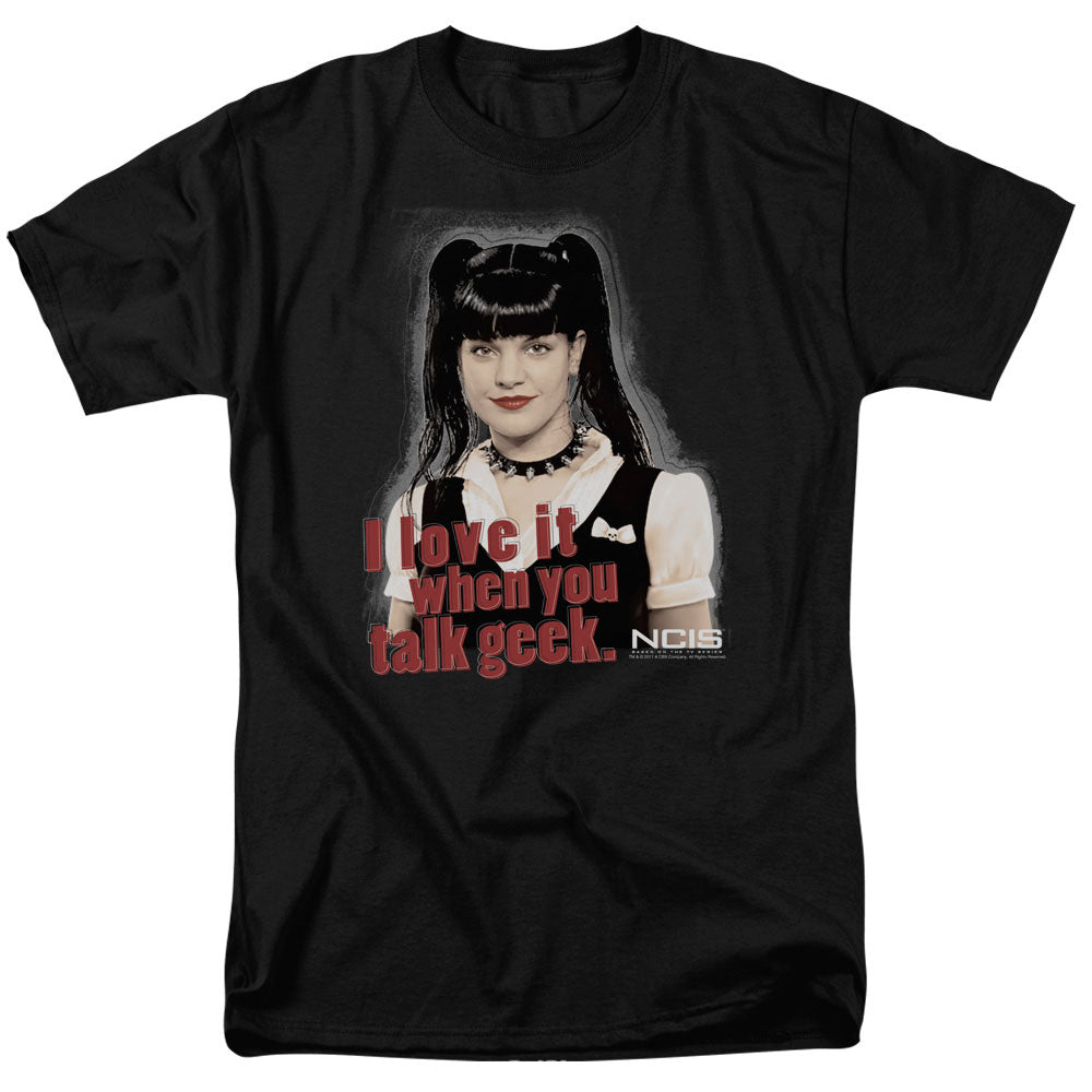 Ncis - Geek Talk - Short Sleeve Adult 18/1 - Black T-shirt