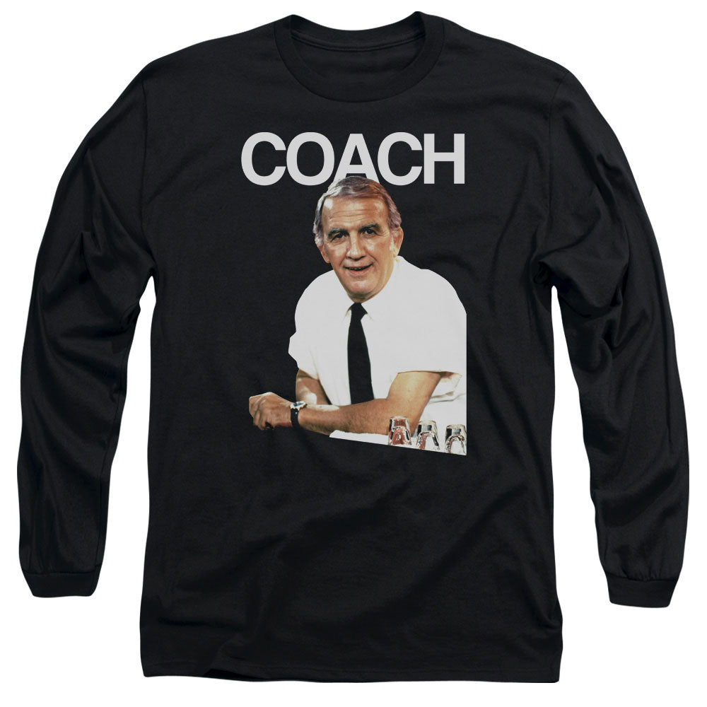 Cheers - Coach - Long Sleeve Adult 18/1 - Black T-shirt