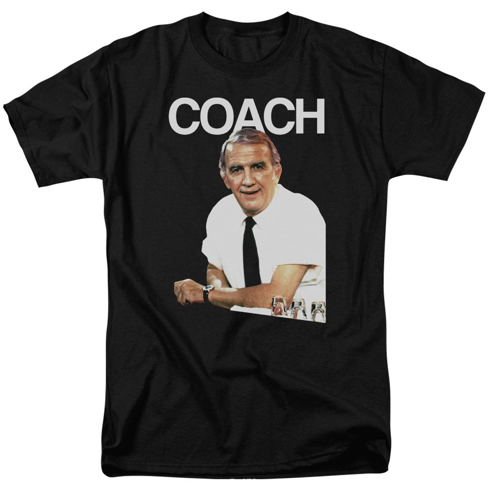 Cheers - Coach - Short Sleeve Adult 18/1 - Black T-shirt