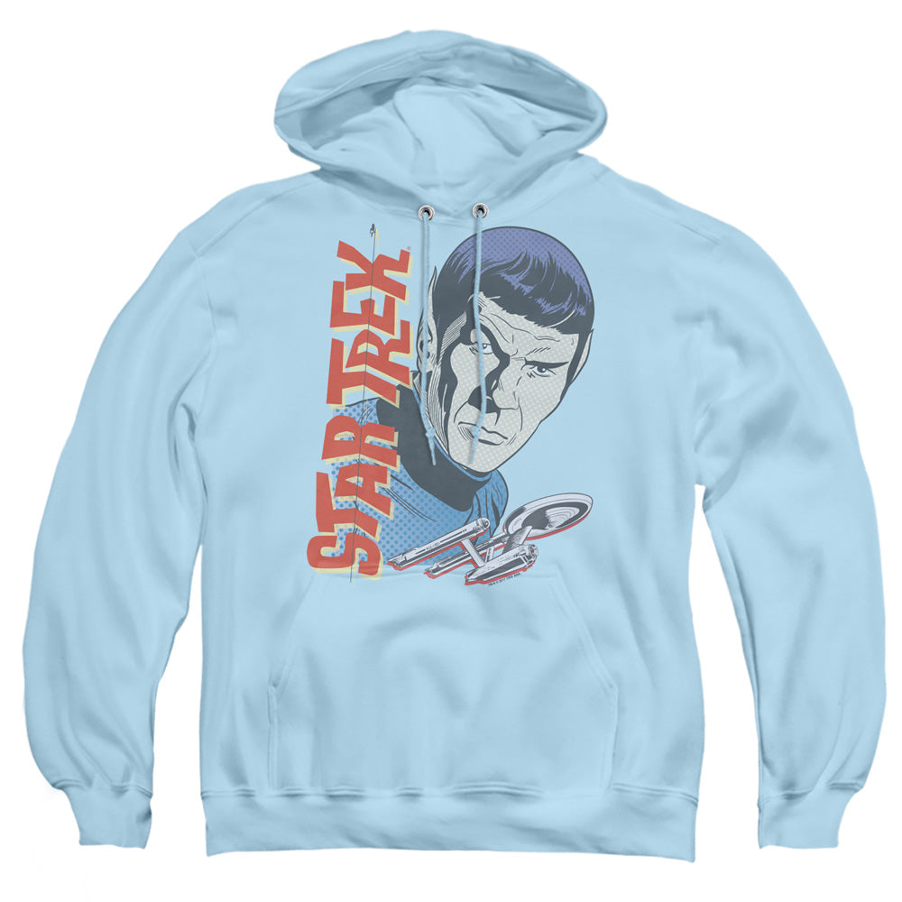 Star Trek - Vintage Spock - Adult Pull-over Hoodie - Light Blue