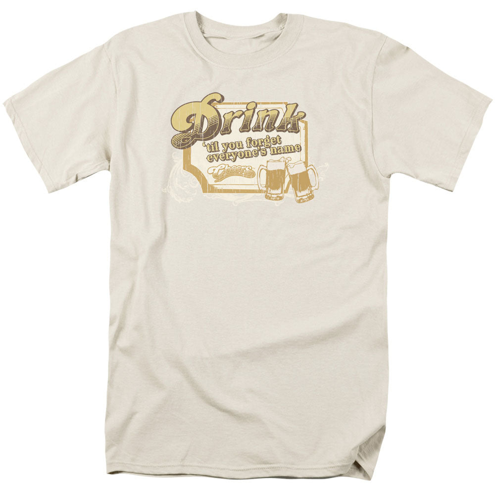 Cheers - Drink To Forget - Short Sleeve Adult 18/1 - Sand T-shirt