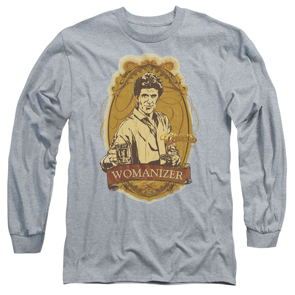 Cheers - Womanizer - Long Sleeve Adult 18/1 - Athletic Heather T-shirt