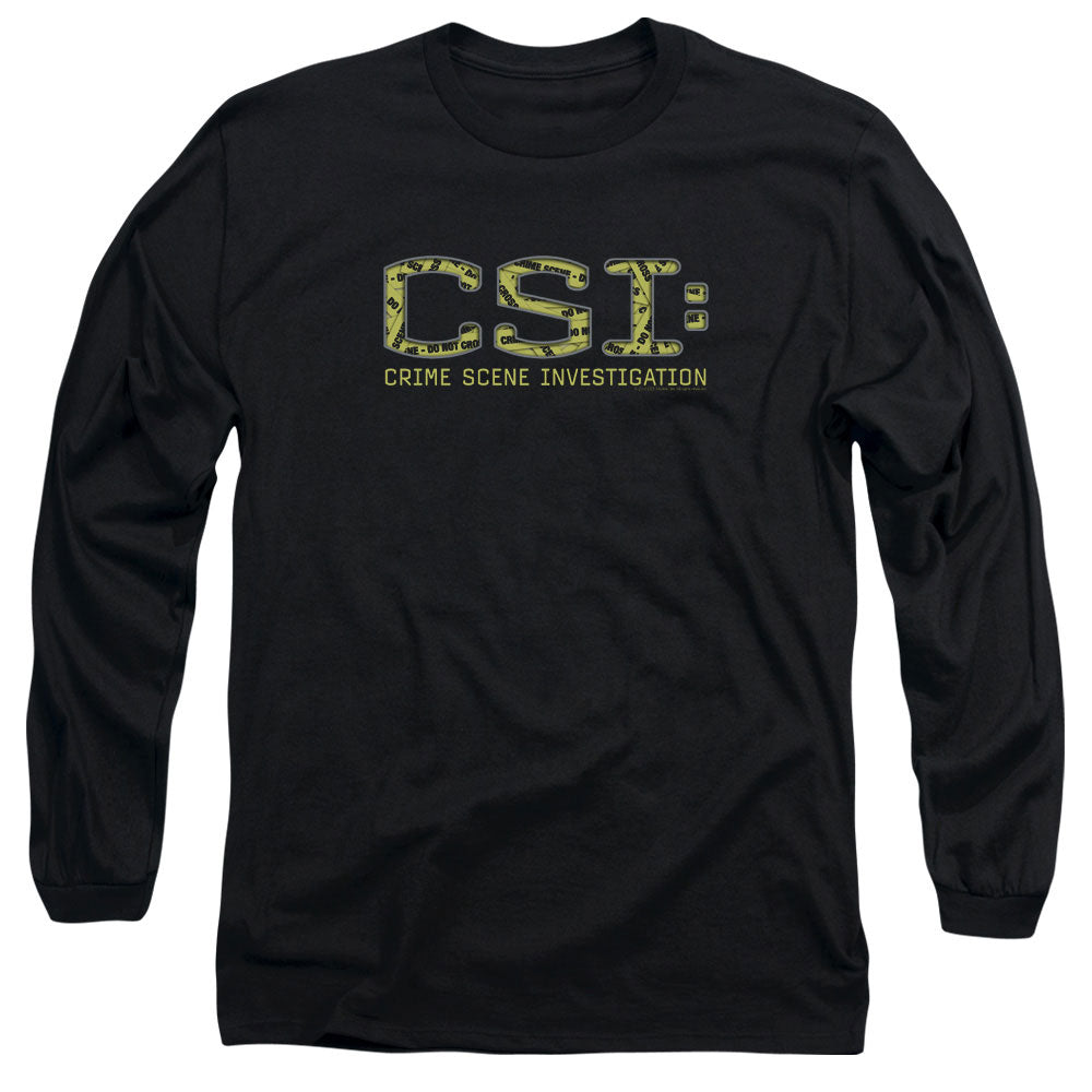 Csi - Collage Logo - Long Sleeve Adult 18/1 - Black T-shirt