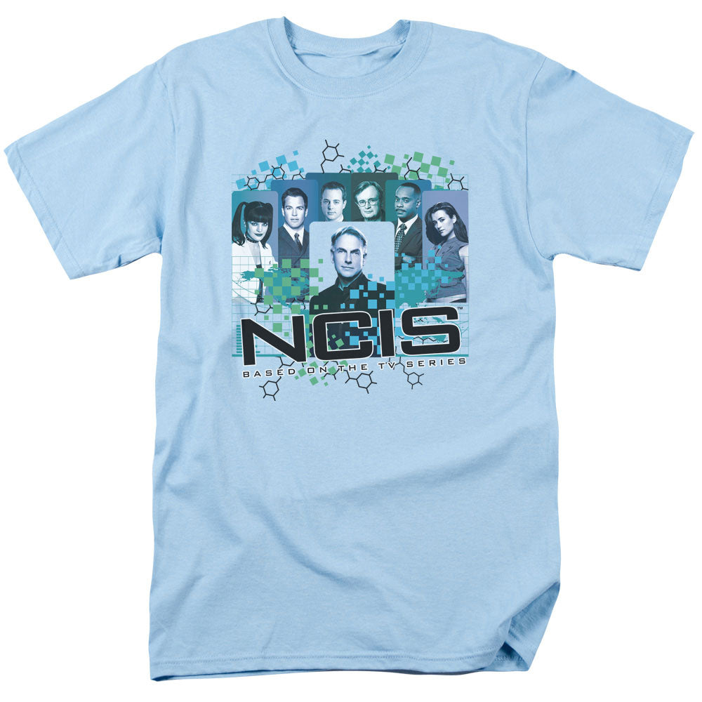 Ncis - Cast - Short Sleeve Adult 18/1 - Light Blue T-shirt
