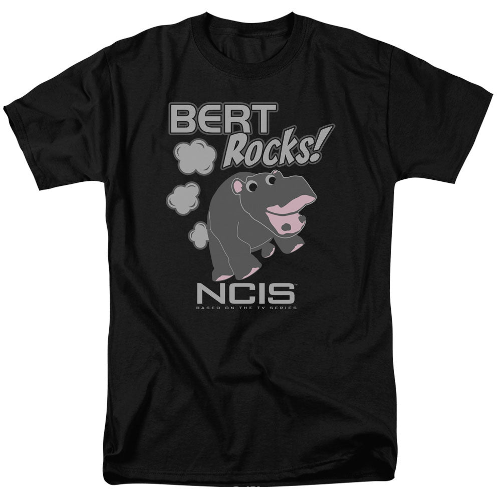 Ncis - Bert Rocks - Short Sleeve Adult 18/1 - Black T-shirt