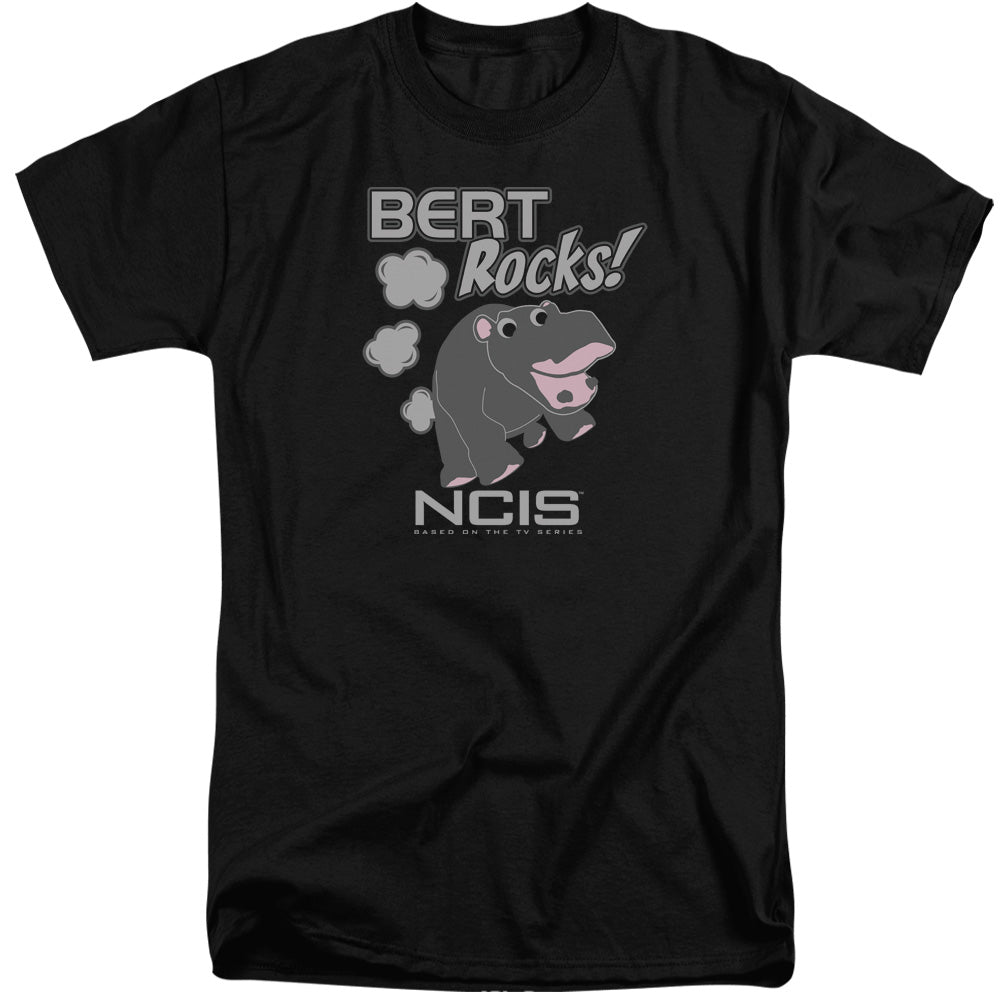 Ncis - Bert Rocks - Short Sleeve Adult Tall - Black T-shirt