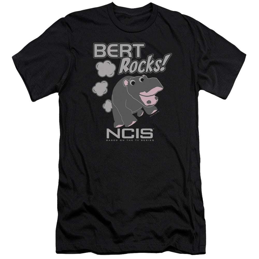 Ncis - Bert Rocks-premuim Canvas Adult Slim Fit 30/1 - Black