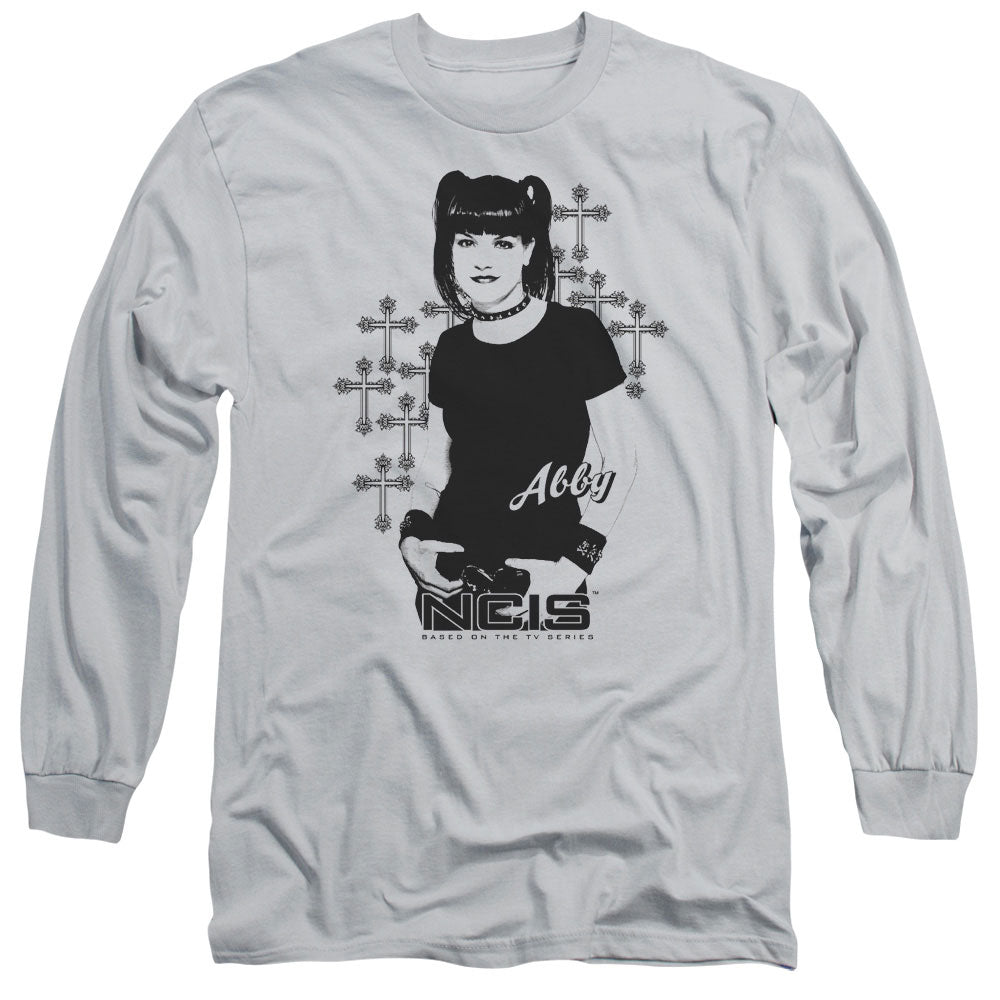 Ncis - Abby Sciuto - Long Sleeve Adult 18/1 - Silver T-shirt