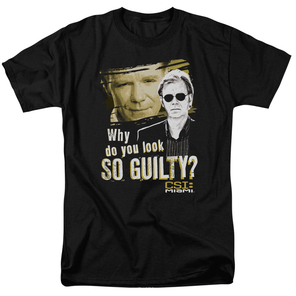 Csi Miami - So Guilty - Short Sleeve Adult 18/1 - Black T-shirt