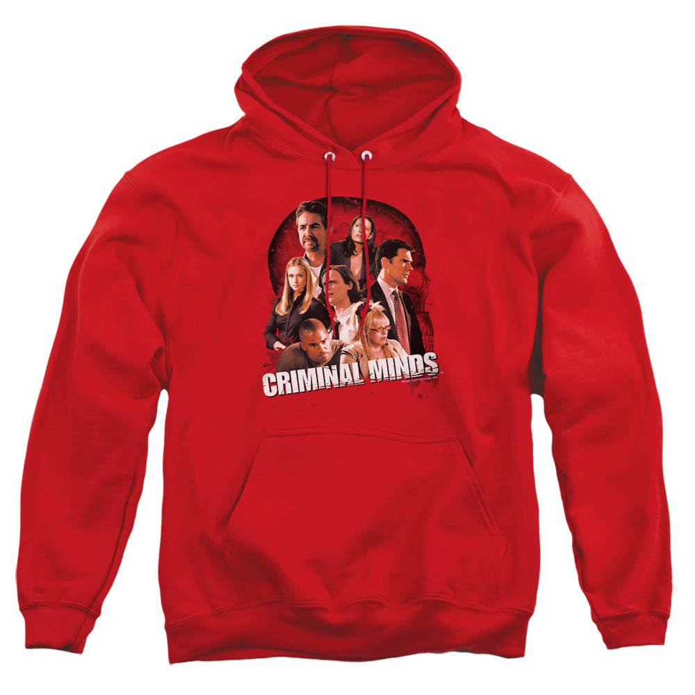 Criminal Minds - Brain Trust - Adult Pull-over Hoodie - Red