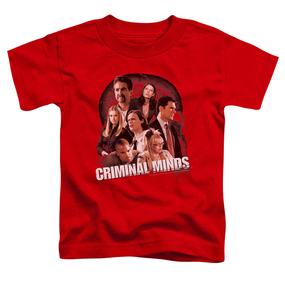 Criminal Minds - Brain Trust - Short Sleeve Toddler Tee - Red T-shirt