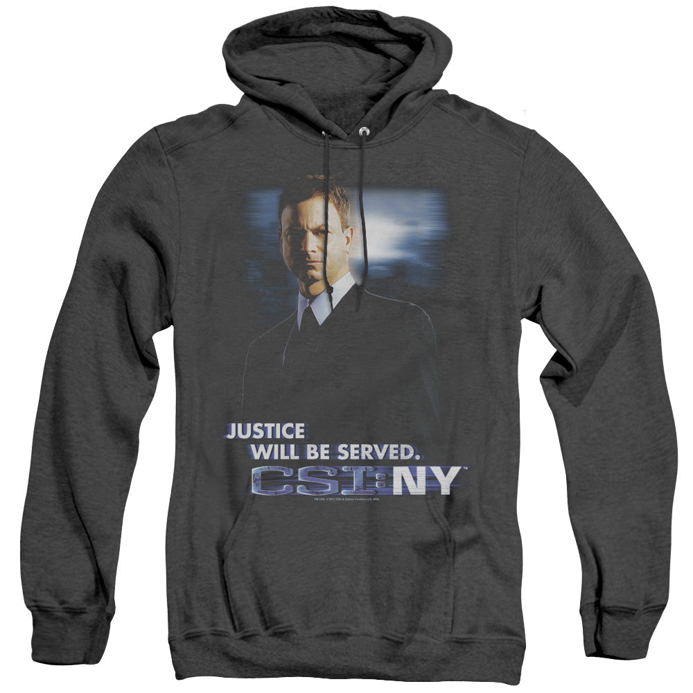 Csi:ny - Justice Served - Adult Heather Hoodie - Black
