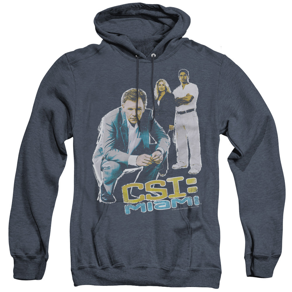 Csi Miami - Perspective - Adult Heather Hoodie - Navy