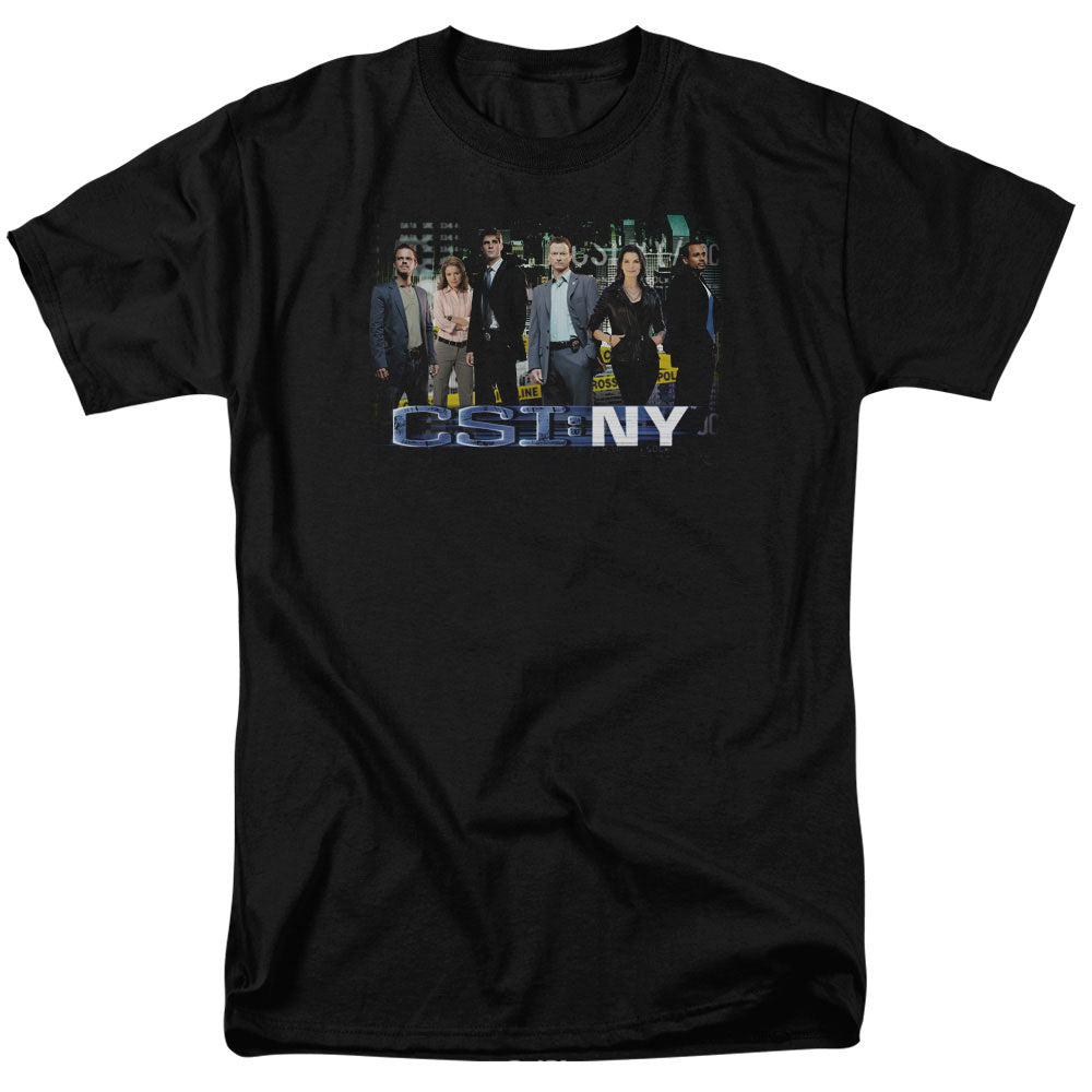 Csi Ny - Cast - Short Sleeve Adult 18/1 - Black T-shirt